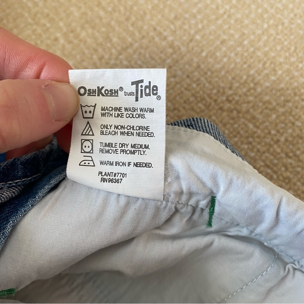OshKosh Vestback Denim Overalls W38 L34 - Picture 12 of 13